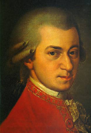 Mozart Portrait, gemalt von Barbara Krafft